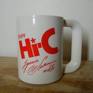 Vintage Hi-C White Ingrid Plastic Drinking Cup Mug-Lynn Swann #88 Steelers NFL